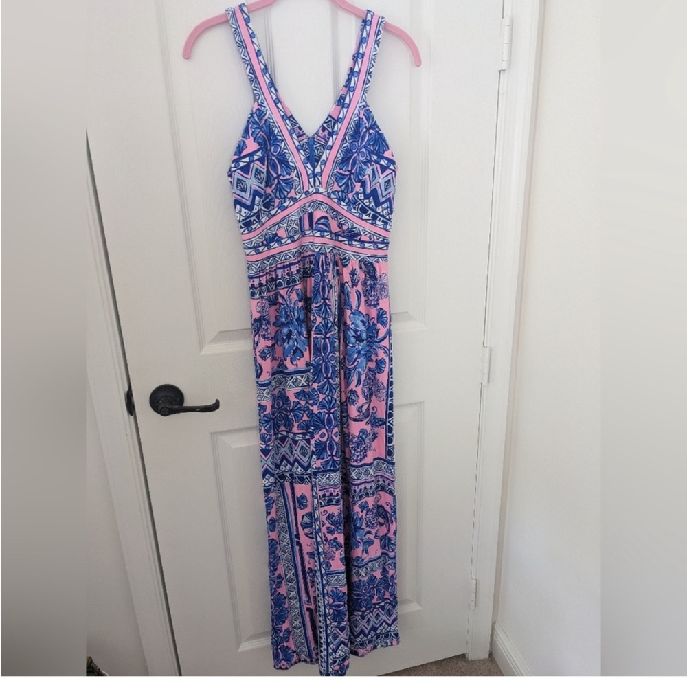 EUC Lilly Pulitzer Taryn maxi Melon Fig Ginger Jar, M